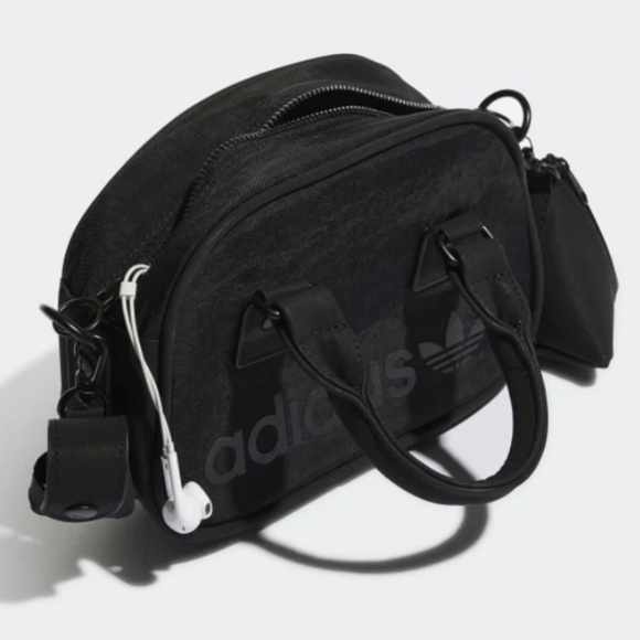 Adidas Originals Black Mini Bowling Bag RARE - Picture 4 of 6